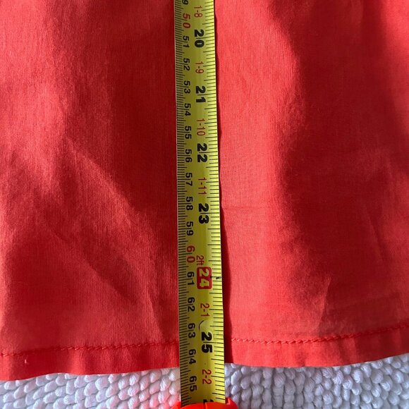 Tory Burch Orange Cotton Shirt Size 4 - Picture 7 of 7